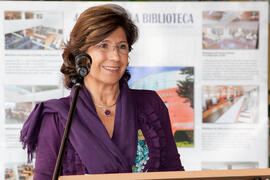 Inauguración de la exposición "40 años de la Biblioteca". Biblioteca General. Abril de 2013