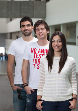 Retrato de alumnos para una portada de revista. Facultad de Comercio y Gestión. Marzo de 2012