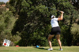 Jugadora de la Universidad CEU San Pablo. Campeonato Europeo de Golf Universitario. Antequera. Junio de 2019