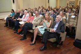 Asistentes al acto conmemoración del 50 Aniversario de la Facultad de Económicas. Facultad de Ciencias Económicas y Empresariales. Octubre de 2015