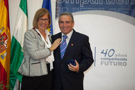 Homenaje a los jubilados y al personal que cumple 25 años de servicio en la Universidad de Málaga. Paraninfo. Octubre de 2012
