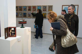 Inauguración de la exposición de Lorenzo Saval. Rectorado. Enero de 2008