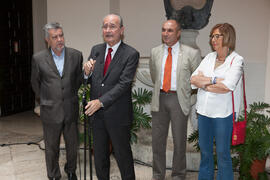 Intervención de Francisco de la Torre. Inauguración de la exposición "Málaga, 50 años de la Facultad de Económicas". Sociedad Económica Amigos del País. Junio de 2015