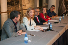 Intervención de María Chantal. Presentación de la XXV edición del Fancine. Edificio del Rectorado. Octubre de 2015