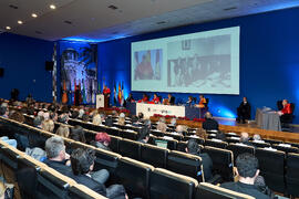 Laudatio de Ángel Rodríguez-Vergara. Investidura como Doctores "Honoris Causa" por la Universidad de Málaga de Miquel Roca i Junyent y Miguel Herrero y Rodríguez de Miñón. Paraninfo. Diciembre de 2024