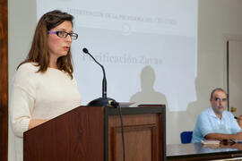 Intervención de Purificación Zayas. Graduación de los alumnos del CIE de la Universidad de Málaga. Centro Internacional de Español. Septiembre de 2014