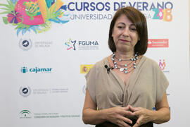 Yolanda Martín. Curso "La televisión del siglo XXI, nuevos formatos y consumos". Cursos de verano 2018 de la Universidad de Málaga. Marbella. Julio de 2018