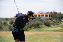 Jugador de la Universidad de Málaga. Campeonato Europeo de Golf Universitario. Antequera. Junio de 2019