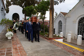 Entierro de Eugenio Chicano. Cementerio de Vélez-Málaga. Noviembre de 2019