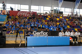 Vista de la grada. Ceremonia de clausura del Campeonato del Mundo Universitario de Balonmano. Antequera. Julio de 2016