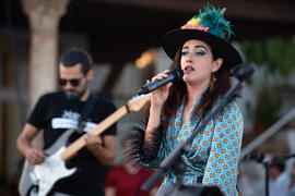 Concierto de Julia Martín. Festival solidario en los Baños del Carmen. Cursos de Verano de la Universidad de Málaga. Málaga. Julio de 2019