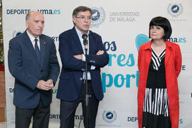Intervención de Antonio Rengel. Inauguración de la exposición "Málaga en el Objetivo". Complejo Polideportivo Universitario. Mayo de 2019