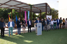 Inauguración de la primera "Isla y Senda Verde" de la Universidad de Málaga. Facultad de Ciencias de la Comunicación y Turismo. Octubre de 2019