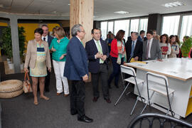 Visita a las instalaciones de 'Link by UMA-ATECH' tras su inauguración. Edificio 'The Green Ray'. Abril 2015