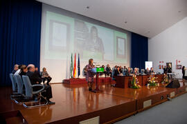 Entrega de distinciones por el Día de Andalucía. Escuela Técnica Superior de Ingeniería Informática. Febrero de 2011