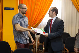 Entrega de Becas de la Cátedra Santander de Responsabilidad Social Corporativa. Facultad de Ciencias Económicas y Empresariales. Julio de 2015