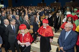 Comitiva académica. Investidura de Emilia Casas Baamonde como Doctora "Honoris Causa" por la Facultad de Derecho de la Universidad de Málaga. Paraninfo. Noviembre de 2022