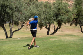 Jugador de la Universidad de Málaga. Campeonato Europeo de Golf Universitario. Antequera. Junio de 2019