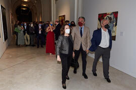 Inauguración de la exposición "Eugenio Chicano Siempre". Museo de Málaga. Mayo de 2021