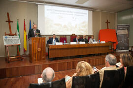 Eugenio José Luque en el acto conmemorativo del 50 Aniversario de la Facultad de Económicas. Facultad de Ciencias Económicas y Empresariales. Octubre de 2015