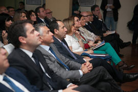 Asistentes a la clausura del 50 Aniversario de la Facultad de Económicas. Facultad de Ciencias Económicas y Empresariales. Marzo de 2016