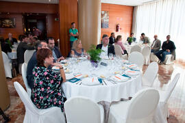 Nombramiento de Rafael Rodríguez como Miembro de Honor de la Asociación de Antiguos Alumnos de la Universidad de Málaga. Hotel AC Málaga Palacio. Octubre de 2014