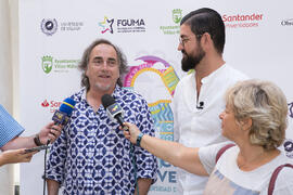 Manu Sánchez y Selu García Cossío. Curso "30 años de Carnaval de Cádiz, máximo exponente del humor crítico" . Cursos de Verano de la Universidad de Málaga. Vélez-Málaga. Julio de 2019