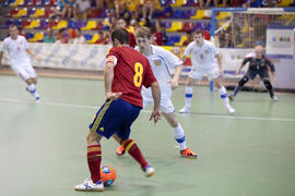 Partido España contra República Checa. 14º Campeonato del Mundo Universitario de Fútbol Sala 2014 (FUTSAL). Antequera. Julio de 2014