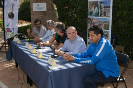 Rueda de prensa del I Día del Estudiante de la Universidad de Málaga. Jardín Botánico de la Universidad de Málaga. Mayo de 2017