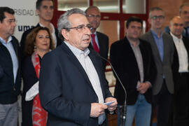 José Ángel Narváez. Inauguración de las Jornadas de Puertas Abiertas de la Universidad de Málaga. Complejo Polideportivo Universitario. Abril de 2016