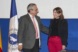 Toma de posesión de Carmen María González Domenech como profesora titular del Área de Microbiología de la Universidad de Málaga. Toma de posesión de nuevos catedráticos y profesores titulares de la Universidad de Málaga. Paraninfo. Noviembre de 2023