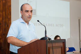 Intervención de Salvador Peláez. Graduación de los alumnos del CIE de la Universidad de Málaga. Centro Internacional de Español. Septiembre de 2014