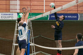 Partido UCAM - Universidad de Almería. Campeonato de España Universitario de Voleibol. Complejo Polideportivo Universitario. Abril de 2018