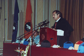 Apertura del Curso Académico 1991/1992 de la Universidad de Málaga. Teatro María Cristina. Octubre de 1991