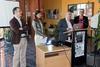 Inauguración de la exposición "Historias para mirar: cómic y novela gráfica desde la bilbioteca". Biblioteca General.  Abril de 2014