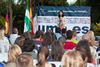 Eva María Sánchez Teba. Bienvenida a los alumnos de intercambio internacional y estudiantes del centro Internacional de Español. Jardín Botánico.  Abril de 2014