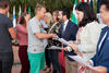 Entrega de diplomas. Bienvenida a los alumnos de intercambio internacional y estudiantes del centro Internacional de Español. Jardín Botánico.  Abril de 2014