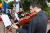 Actuación de la Joven Orquesta de Málaga. Bienvenida al alumnado de intercambio internacional de la Universidad de Málaga. Jardín botánico. Octubre de 2015