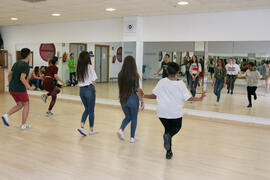 Actividad deportiva durante las Jornadas de Puertas Abiertas de la Universidad de Málaga. Complejo Polideportivo Universitario. Abril de 2018