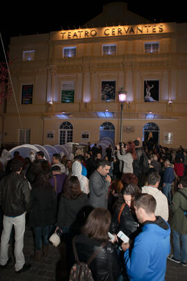 Momentos previos a la gala inaugural de la XXV edición de Fancine de la Universidad de Málaga. Teatro Cervantes. Noviembre de 2015
