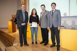 Entrega de becas. V Foro Arquia/Próxima 2016: Futuro Imperfecto. Paraninfo. Octubre de 2016