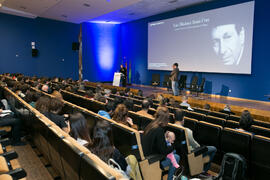 Intervención de Luis Machuca Santa Cruz. Inauguración del curso 2018-2019 de la Escuela Técnica Superior de Arquitectura de la Universidad de Málaga. Paraninfo. Octubre de 2018