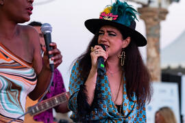 Concierto de Julia Martín. Festival solidario en los Baños del Carmen. Cursos de Verano de la Universidad de Málaga. Málaga. Julio de 2019