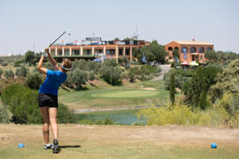 Jugadora en el Campeonato Europeo de Golf Universitario. Antequera. Junio de 2019