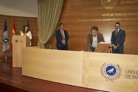 Toma de posesión de Eduardo Retamero Frías como nuevo Coordinador de Procesos de Estudiantes de la Universidad de Málaga. Edificio del Rectorado. Abril de 2024