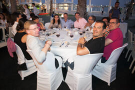 Cena de gala en el restaurante El Palmeral. Olimpiada Española de Economía, Fase Nacional. Puerto de Málaga Muelle 2 El Palmeral de las Sorpresas. Junio de 2015
