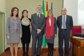 Nombramiento de D. Antonio Ávila como Alumno de Honor de la Facultad de Ciencias Económicas y Empresariales de la Universidad de Málaga. Facultad de Ciencias Económicas y Empresariales. Noviembre de 2011