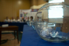 Sorteo del calendario de competición. Campeonato Europeo Universitario de Balonmano. Antequera. Julio de 2017