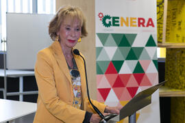 Intervención de María Teresa Fernández de la Vega. Clausura del programa "Genera". Edificio "The Green Ray". Junio de 2019