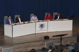 Debate electoral entre los candidatos a Rector de la Universidad de Málaga. Escuela Técnica Superior de Ingeniería Informática y Telecomunicaciones. Noviembre de 2023